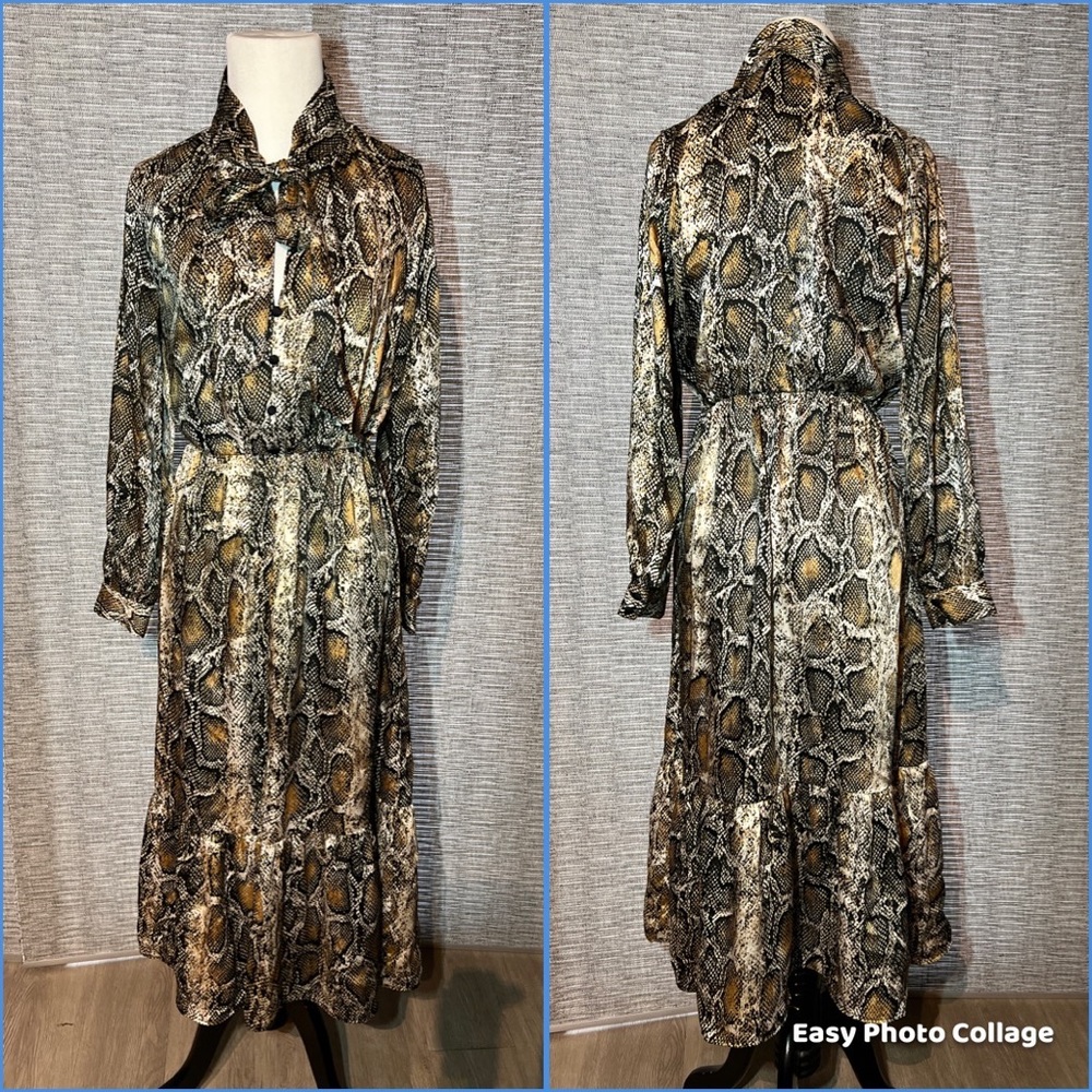 Zara snakeskin dress